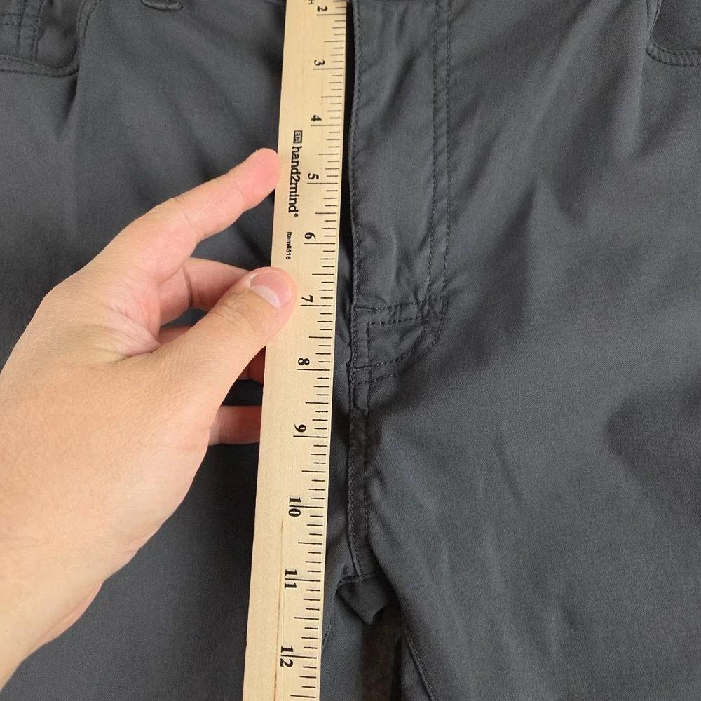 Prana Pants Mens 38x32‎ (36x30) Gray Brion Hiking Outdoor Stretch Slim Fit